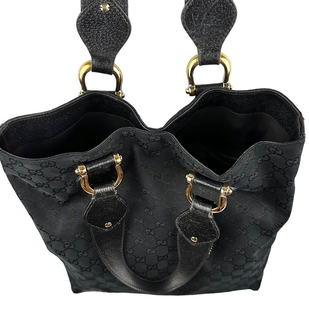 GUCCI oversized signature monogram canvas hobo tote bag - Picture 4 of 16